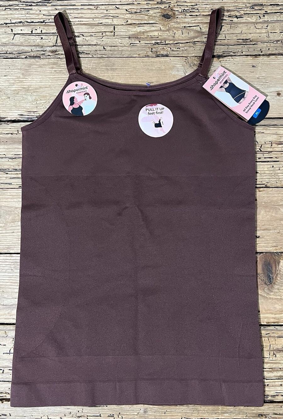 Shapermint Essentials Women’s Size XL Brown Camisole Top - NWT